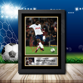 Moussa SISSOKO 2 Footballer Autographed Poster Print Photo Signature Gift Moussa SISSOKO 2 Footballer Autographed Poster Print Photo Signature Gift
