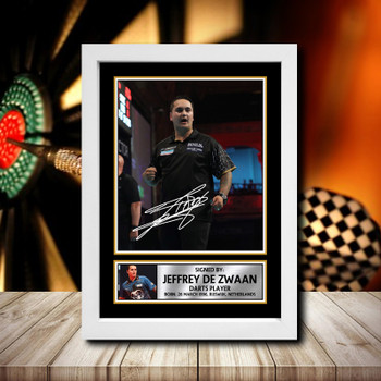 Jeffrey De Zwaan 2 Signed Autographed Darts Star Poster Print Framed Merch Gift Jeffrey De Zwaan 2 Signed Autographed Darts Star Poster Print Framed Merch Gift