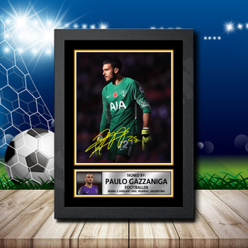 Paulo Gazzaniga Footballer Autographed Poster Print Photo Signature Gift Paulo Gazzaniga Footballer Autographed Poster Print Photo Signature Gift