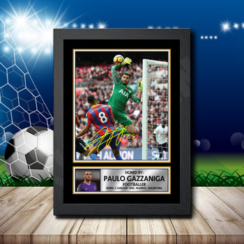 Paulo Gazzaniga 2 Footballer Autographed Poster Print Photo Signature Gift Paulo Gazzaniga 2 Footballer Autographed Poster Print Photo Signature Gift