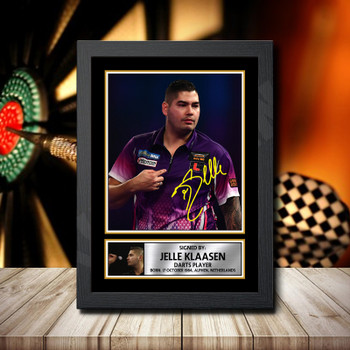 Jelle Klaasen 2 Signed Autographed Darts Star Poster Print Framed Merch Gift Jelle Klaasen 2 Signed Autographed Darts Star Poster Print Framed Merch Gift