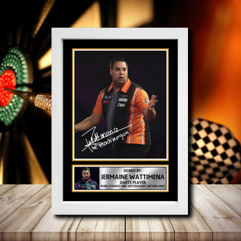 Jermaine Wattimena 2 Signed Autographed Darts Star Poster Print Framed Merch Gift Jermaine Wattimena 2 Signed Autographed Darts Star Poster Print Framed Merch Gift