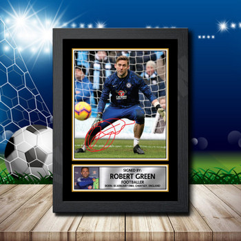 Rob Green Footballer Autographed Poster Print Photo Signature Gift Rob Green Footballer Autographed Poster Print Photo Signature Gift