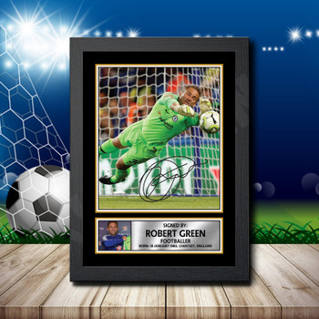 Rob Green 2 Footballer Autographed Poster Print Photo Signature Gift Rob Green 2 Footballer Autographed Poster Print Photo Signature Gift