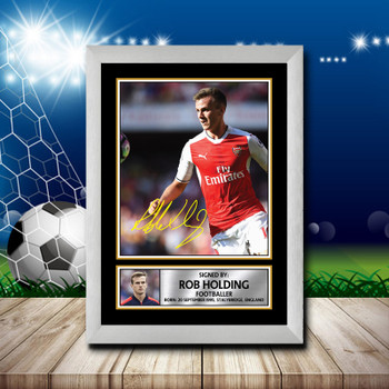 Rob Holding Footballer Autographed Poster Print Photo Signature Gift Rob Holding Footballer Autographed Poster Print Photo Signature Gift