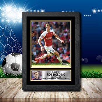 Rob Holding 2 Footballer Autographed Poster Print Photo Signature Gift Rob Holding 2 Footballer Autographed Poster Print Photo Signature Gift