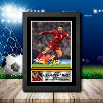 TRENT ALEXANDER-ARNOLD (2) Footballer Autographed Poster Print Photo Signature Gift TRENT ALEXANDER-ARNOLD (2) Footballer Autographed Poster Print Photo Signature Gift