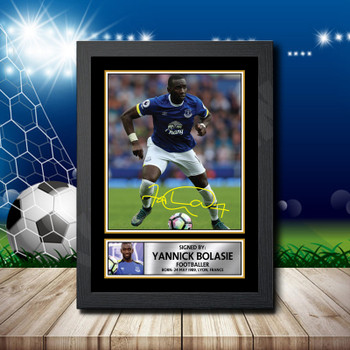 Yannick Bolasie Footballer Autographed Poster Print Photo Signature Gift Yannick Bolasie Footballer Autographed Poster Print Photo Signature Gift