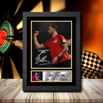 Joe Cullen Signed Autographed Darts Star Poster Print Framed Merch Gift Joe Cullen Signed Autographed Darts Star Poster Print Framed Merch Gift
