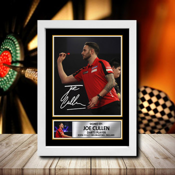 Joe Cullen Signed Autographed Darts Star Poster Print Framed Merch Gift Joe Cullen Signed Autographed Darts Star Poster Print Framed Merch Gift