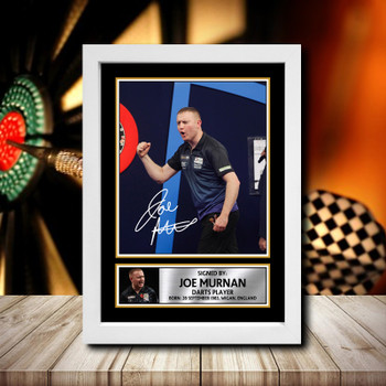 Joe Murnan Signed Autographed Darts Star Poster Print Framed Merch Gift Joe Murnan Signed Autographed Darts Star Poster Print Framed Merch Gift