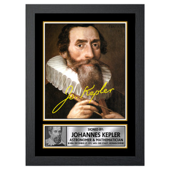 Johannes Kepler M434 Scientist Autographed Poster Print Photo Signature Gift Johannes Kepler M434 Scientist Autographed Poster Print Photo Signature Gift