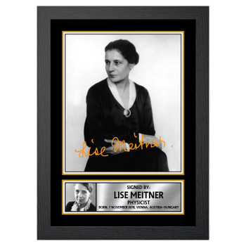 Lise Meitner M438 Scientist Autographed Poster Print Photo Signature Gift Lise Meitner M438 Scientist Autographed Poster Print Photo Signature Gift