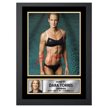 Dara Torres M458 Swimmer Autographed Poster Print Photo Signature Gift Dara Torres M458 Swimmer Autographed Poster Print Photo Signature Gift