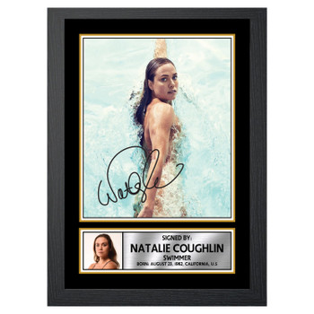 Natalie Coughlin M477 Swimmer Autographed Poster Print Photo Signature Gift Natalie Coughlin M477 Swimmer Autographed Poster Print Photo Signature Gift