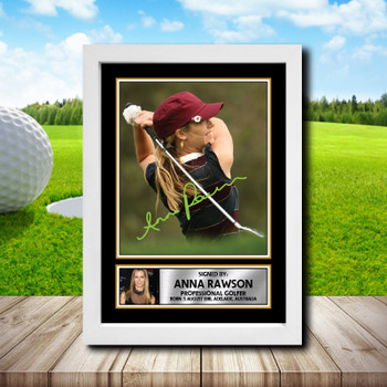 Anna Rawson Golf Autographed Poster Print Photo Signature Gift