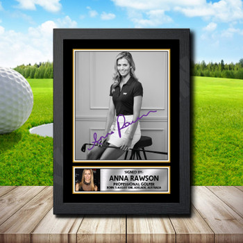 Anna Rawson 2 Golf Autographed Poster Print Photo Signature Gift