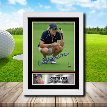 Cristie Kerr 2 Golf Autographed Poster Print Photo Signature Gift