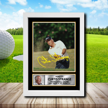Curtis Strange Golf Autographed Poster Print Photo Signature Gift Curtis Strange Golf Autographed Poster Print Photo Signature Gift