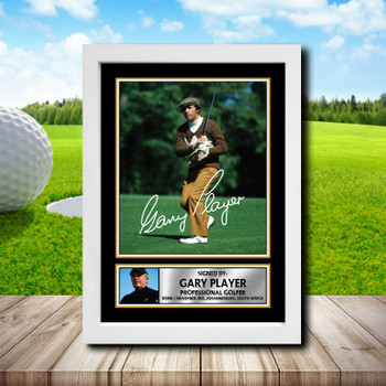 Gary Player 2 Golf Autographed Poster Print Photo Signature Gift Gary Player 2 Golf Autographed Poster Print Photo Signature Gift