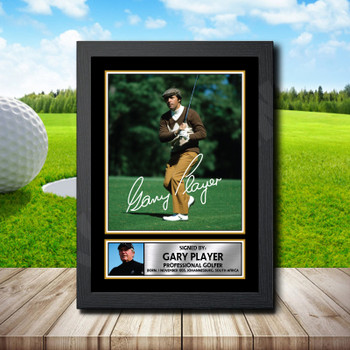 Gary Player 2 Golf Autographed Poster Print Photo Signature Gift Gary Player 2 Golf Autographed Poster Print Photo Signature Gift