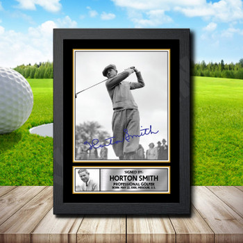 Horton Smith Golf Autographed Poster Print Photo Signature Gift Horton Smith Golf Autographed Poster Print Photo Signature Gift