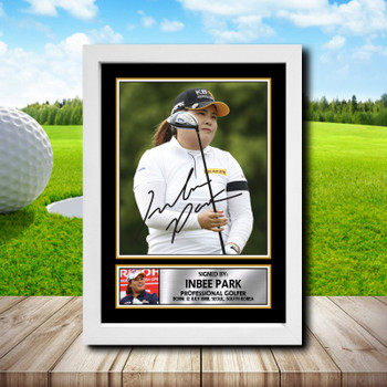 Inbee Park Golf Autographed Poster Print Photo Signature Gift Inbee Park Golf Autographed Poster Print Photo Signature Gift