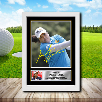 Inbee Park 2 Golf Autographed Poster Print Photo Signature Gift Inbee Park 2 Golf Autographed Poster Print Photo Signature Gift