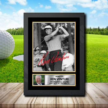 Ken Venturi 2 Golf Autographed Poster Print Photo Signature Gift Ken Venturi 2 Golf Autographed Poster Print Photo Signature Gift