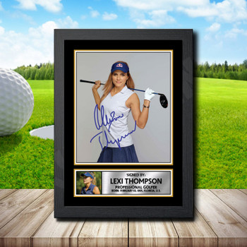 Lexi Thompson Golf Autographed Poster Print Photo Signature Gift Lexi Thompson Golf Autographed Poster Print Photo Signature Gift