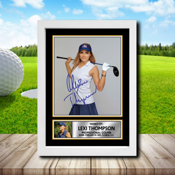 Lexi Thompson Golf Autographed Poster Print Photo Signature Gift Lexi Thompson Golf Autographed Poster Print Photo Signature Gift