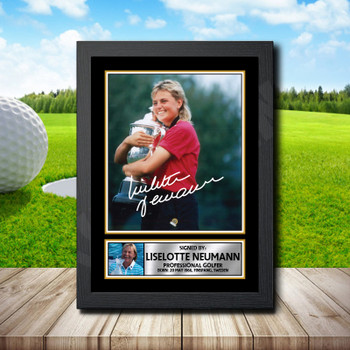 Liselotte Neumann 2 Golf Autographed Poster Print Photo Signature Gift Liselotte Neumann 2 Golf Autographed Poster Print Photo Signature Gift