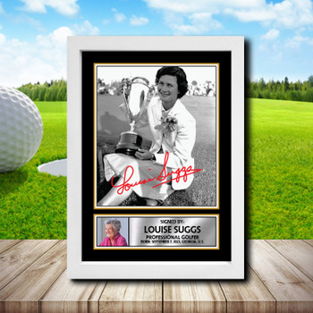 Louise Suggs Golf Autographed Poster Print Photo Signature Gift Louise Suggs Golf Autographed Poster Print Photo Signature Gift