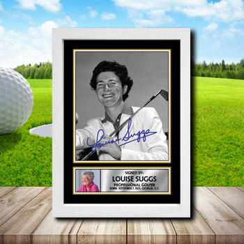 Louise Suggs 2 Golf Autographed Poster Print Photo Signature Gift Louise Suggs 2 Golf Autographed Poster Print Photo Signature Gift