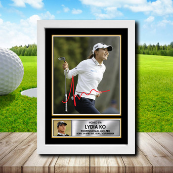 Lydia Ko Golf Autographed Poster Print Photo Signature Gift Lydia Ko Golf Autographed Poster Print Photo Signature Gift