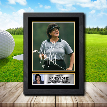 Nancy Lopez 2 Golf Autographed Poster Print Photo Signature Gift Nancy Lopez 2 Golf Autographed Poster Print Photo Signature Gift