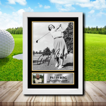 Patty Berg 2 Golf Autographed Poster Print Photo Signature Gift Patty Berg 2 Golf Autographed Poster Print Photo Signature Gift