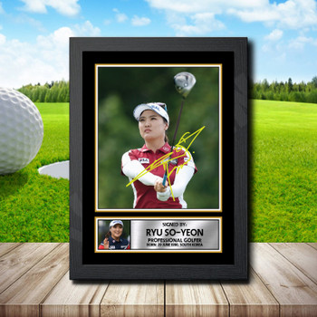 Ryu So-yeon 2 Golf Autographed Poster Print Photo Signature Gift Ryu So-yeon 2 Golf Autographed Poster Print Photo Signature Gift