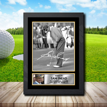 Sam Snead 2 Golf Autographed Poster Print Photo Signature Gift Sam Snead 2 Golf Autographed Poster Print Photo Signature Gift