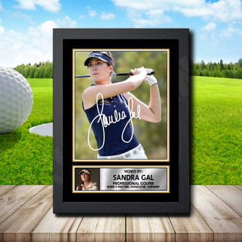 Sandra Gal Golf Autographed Poster Print Photo Signature Gift Sandra Gal Golf Autographed Poster Print Photo Signature Gift