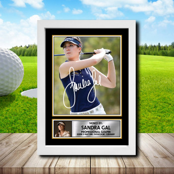 Sandra Gal Golf Autographed Poster Print Photo Signature Gift Sandra Gal Golf Autographed Poster Print Photo Signature Gift