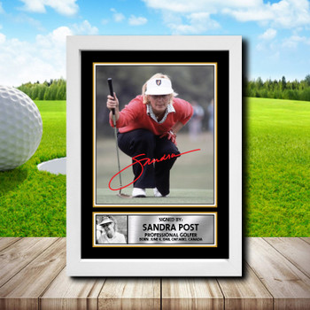 Sandra Post 2 Golf Autographed Poster Print Photo Signature Gift Sandra Post 2 Golf Autographed Poster Print Photo Signature Gift