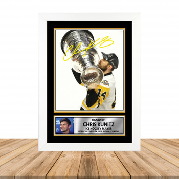 Chris Kunitz Ice Hockey Autographed Poster Print Photo Signature Gift Chris Kunitz Ice Hockey Autographed Poster Print Photo Signature Gift