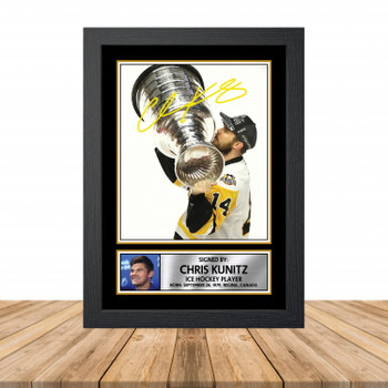 Chris Kunitz Ice Hockey Autographed Poster Print Photo Signature Gift Chris Kunitz Ice Hockey Autographed Poster Print Photo Signature Gift