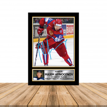 Maxim Afinogenov Ice Hockey Autographed Poster Print Photo Signature Gift Maxim Afinogenov Ice Hockey Autographed Poster Print Photo Signature Gift