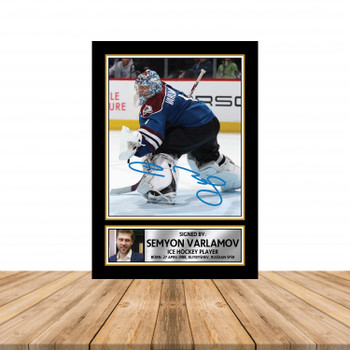 Semyon Varlamov Ice Hockey Autographed Poster Print Photo Signature Gift Semyon Varlamov Ice Hockey Autographed Poster Print Photo Signature Gift