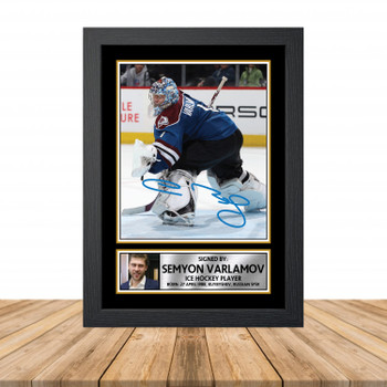 Semyon Varlamov Ice Hockey Autographed Poster Print Photo Signature Gift Semyon Varlamov Ice Hockey Autographed Poster Print Photo Signature Gift