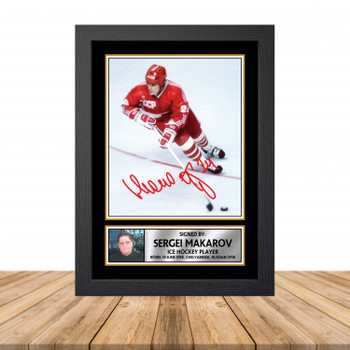 Sergei Makarov 2 Ice Hockey Autographed Poster Print Photo Signature Gift Sergei Makarov 2 Ice Hockey Autographed Poster Print Photo Signature Gift