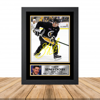 Sidney Crosby 2 Ice Hockey Autographed Poster Print Photo Signature Gift
