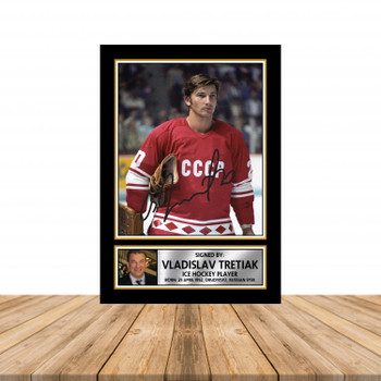 Vladislav Tretiak 2 Ice Hockey Autographed Poster Print Photo Signature Gift